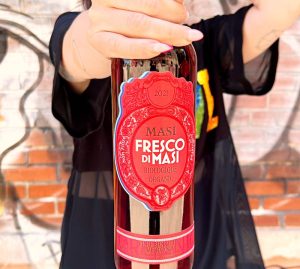 A bottle of Fresco di Masi wine